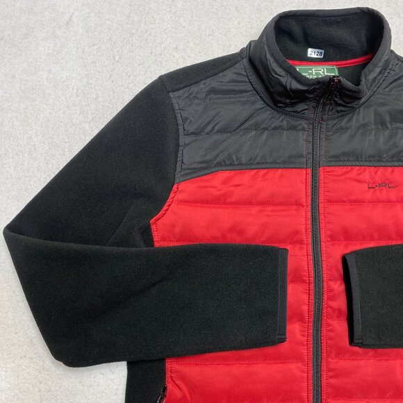 Ralph Lauren L-RL Jacket Womens L Black Red Active Quilted Windbreaker - Picture 5 of 10